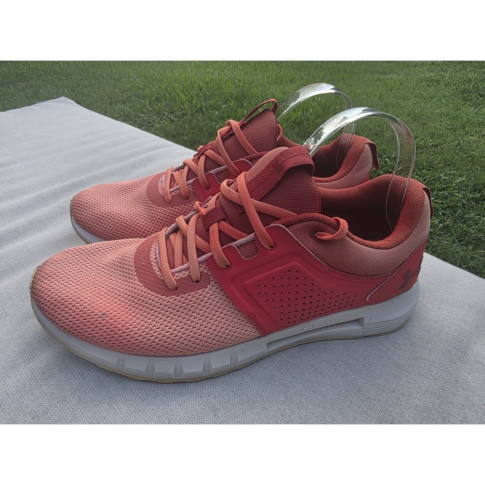 Under Armour Mens 3022427-602 Red Running Shoes Sneakers Size 10.5